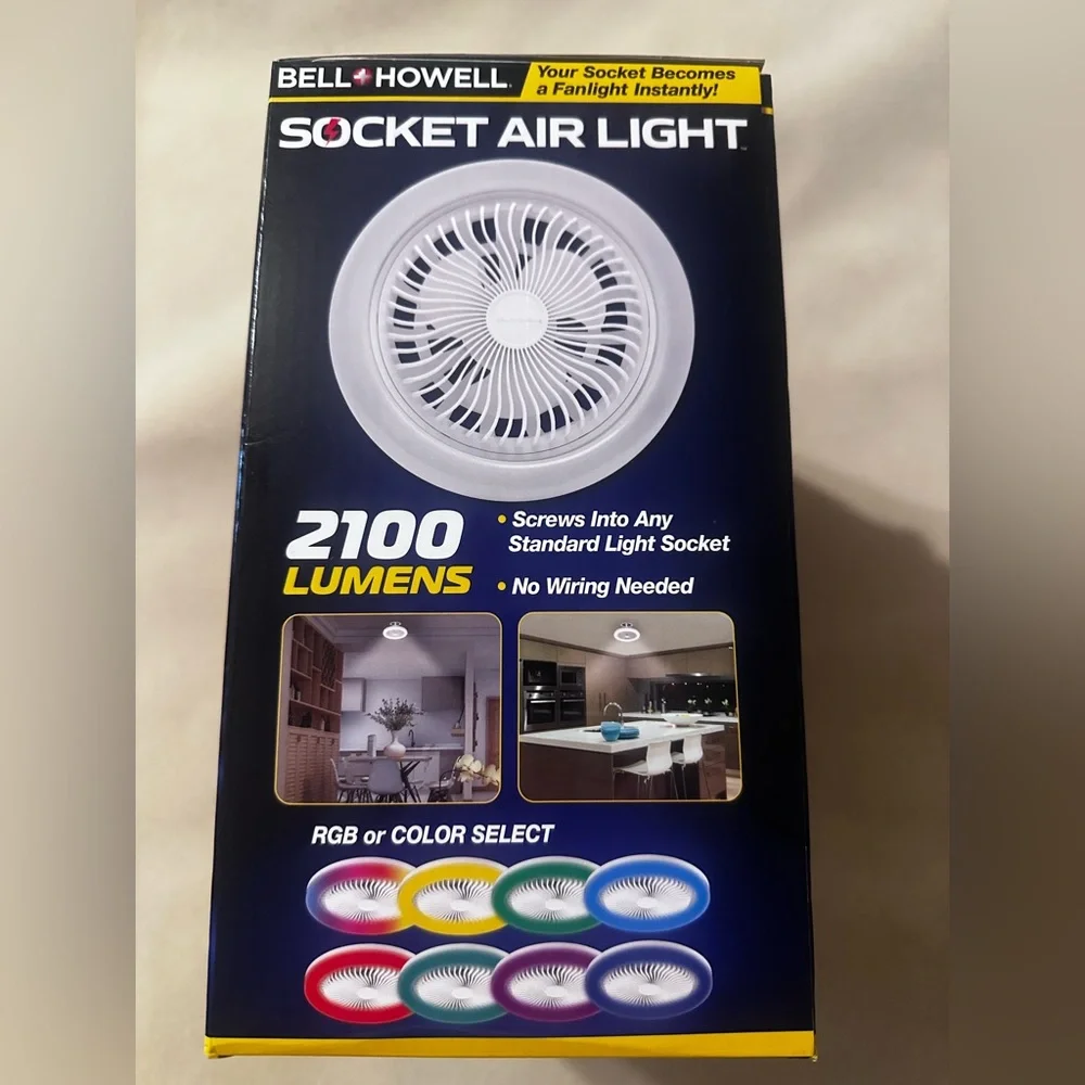 Socket Air Light with RGB Color Select